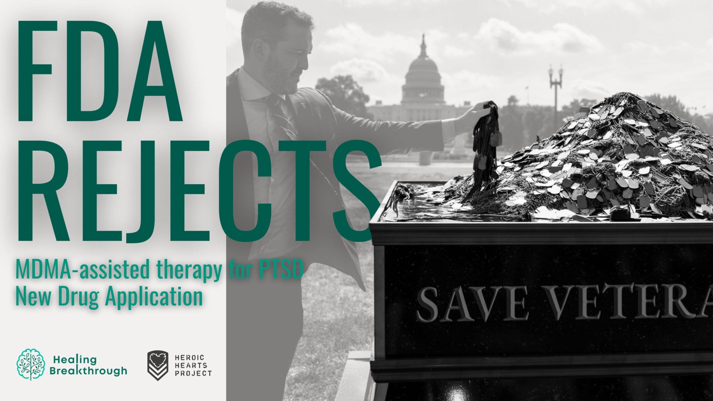 FDA rejects MDMA-assisted therapy for PTSD new drug applciation