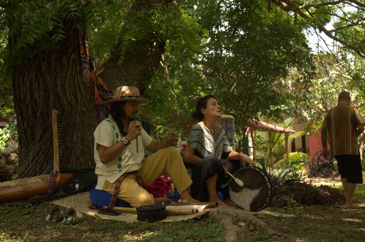 Photo of people at the retreat center