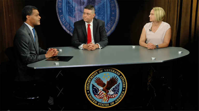 Photo of panelists discussing psychedelic therapy